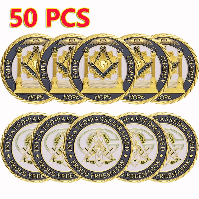 Tokens & Masonic Coins, Masonic, Freemasonry, Fraternal