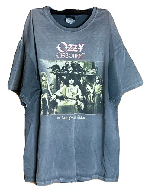 Vintage Winterland Ozzy Osbourne No Rest for the Wicked Acid Wash T Shirt Men XL