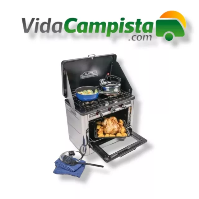 Estufa Cocina De Gas Portatil Para Dia De Campo Camping Playa Un Quemador  Potent