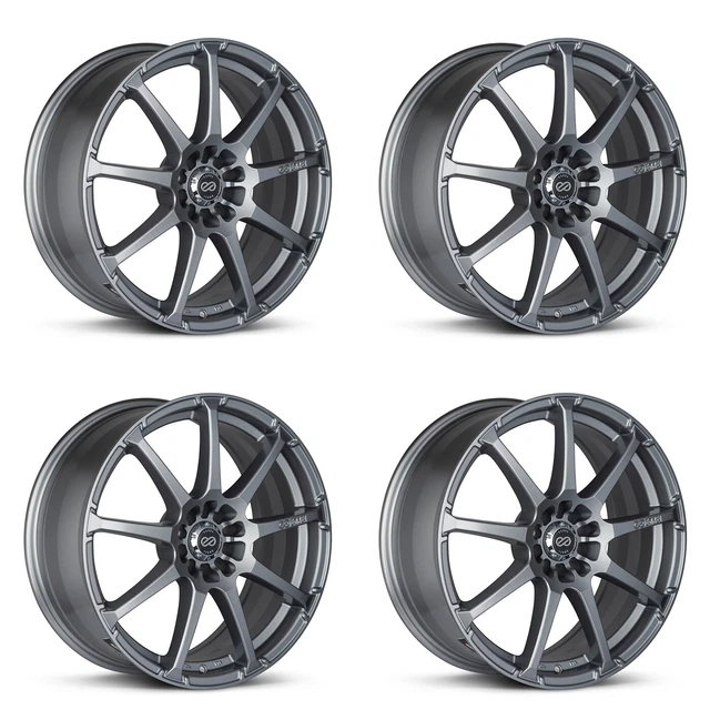 Enkei EDR9 17x7 5x100/114.3 45mm offset 72.6 Bore Diameter Silver Wheel main image 1