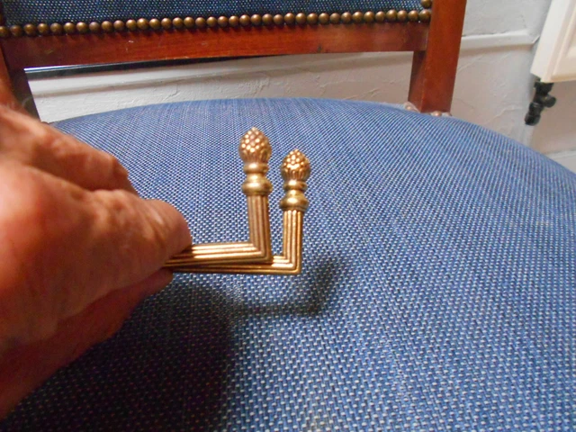 PAIR  french Vintage  Bronze curtain Tie backs Hooks