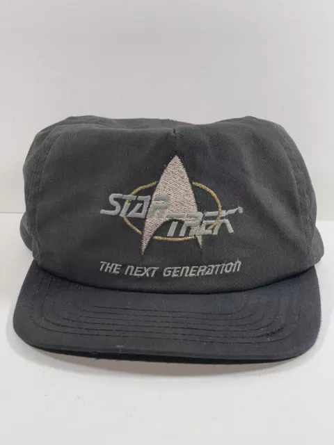 Vintage Star Trek The Next Generation Snapback Hat Ball Cap Black