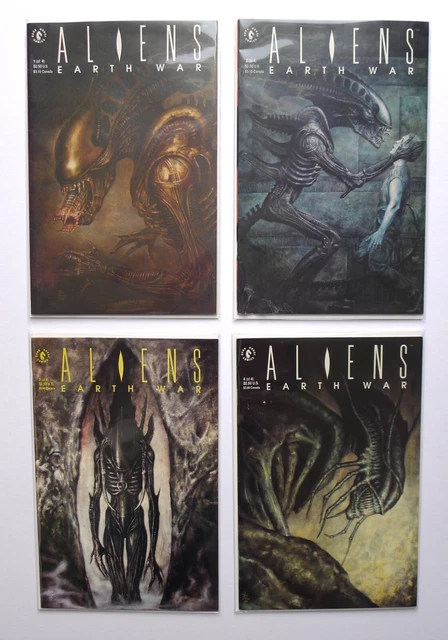 ALIENS EARTH WAR #1 2 3 4 1st Print Dark Horse Comics 1990 - VF/NM