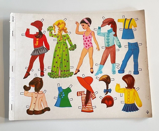 Poupée à découper vintage Nadine éditions Lito 1982 Montbec - Collection