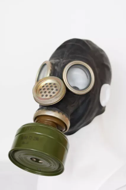 GAS MASK GP-5M black Mask with filter Genuine Vintage Soviet Russian Original