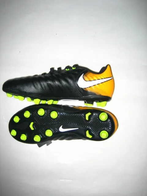 Nike JR Tiempo Ligera IV AG-PRO Kinderfußballschuhe schwarz gelb weiß neu