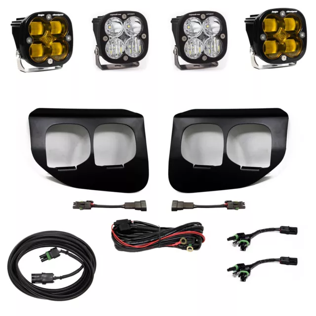 Baja Designs Squadron Sport Amber SAE Fog Light For 20+ Ford F250/350 Super Duty