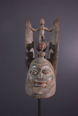 Yoruba Mask African Tribal Art Africain Arte Africana Afrikanische Kunst **