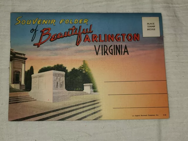 Souvenir Folder Of Beautiful Arlington Virginia -18  4" X 6" Color Prints