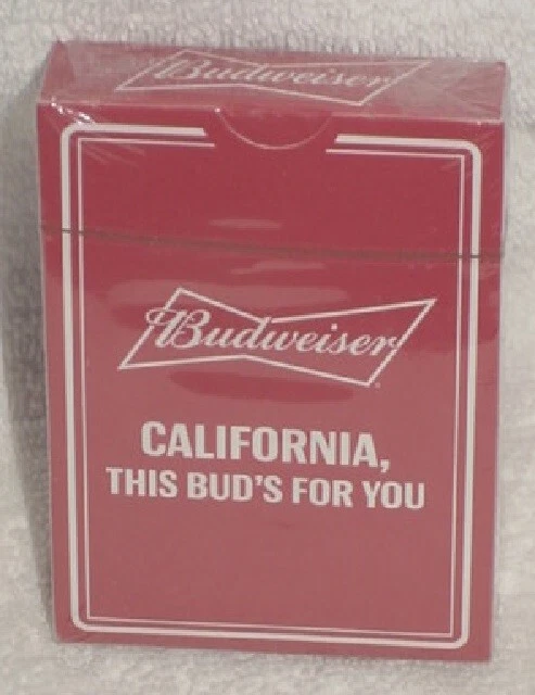 Budweiser California, This Bud's For You Deck Of Playing Cards Mimsp