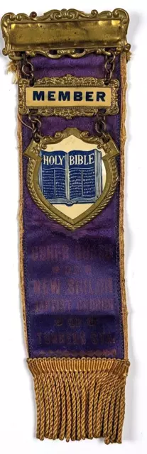Turners Station Baltimore Md Black African-American Church Vintage Ribbon Pin