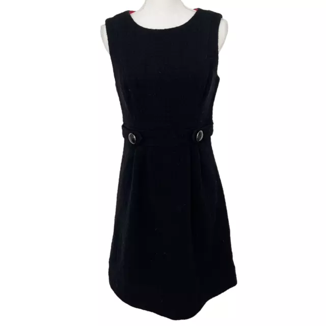 Shoshanna Black Wool Sleeveless Dress Size 8