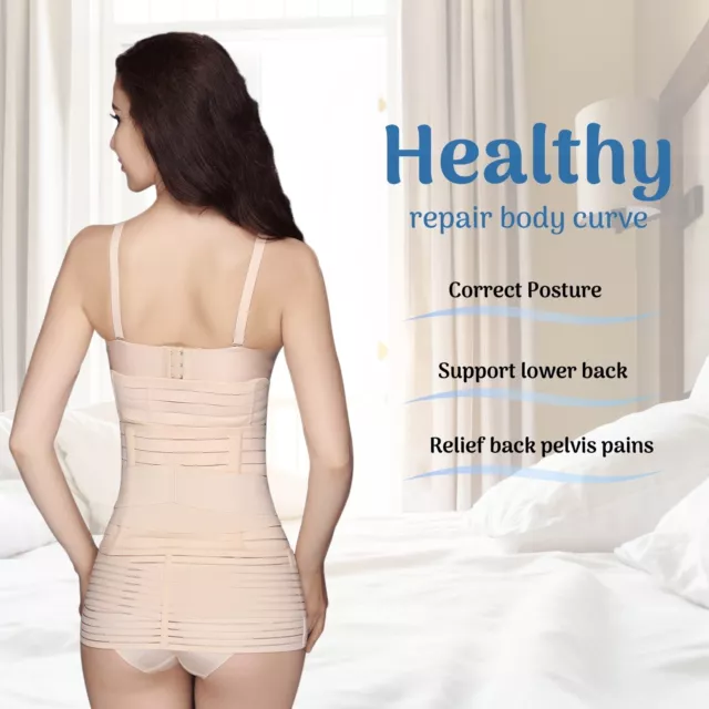3 IN 1POSTPARTUM Support Recovery Belly/waist/pelvis Belt Shapewear ...