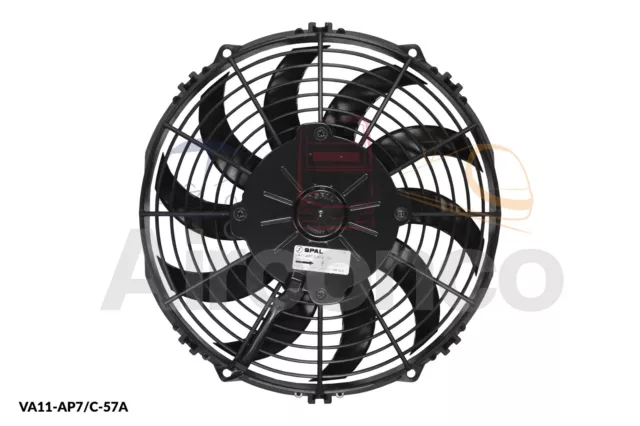 Spal Axial Fan, VA11-AP7/C-57A, 12v (Pull) 10.0" (255mm) - Genuine Product!