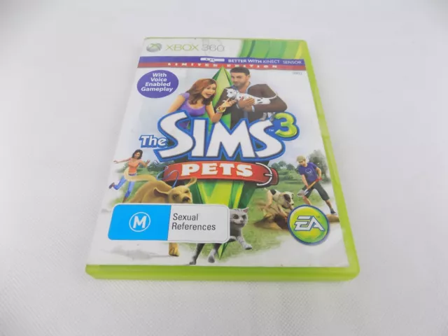 Mint Disc Xbox 360 The Sims 3 Pets Limited Edition - No Manual