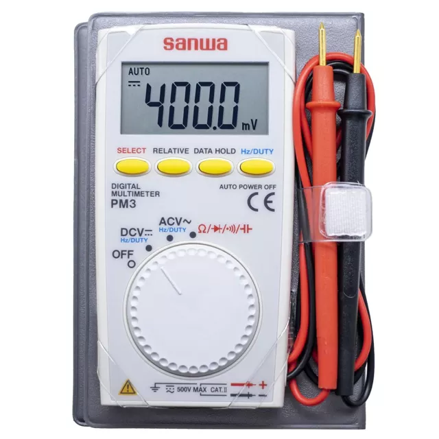 Sanwa PM7a, Pocket Size Digital Multimeter with Built-In Case