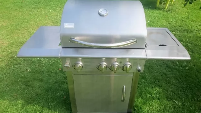 Mr. Gardener Gasgrill Ontario R mit Gasflasche + Anleituntung - Outdoorküche