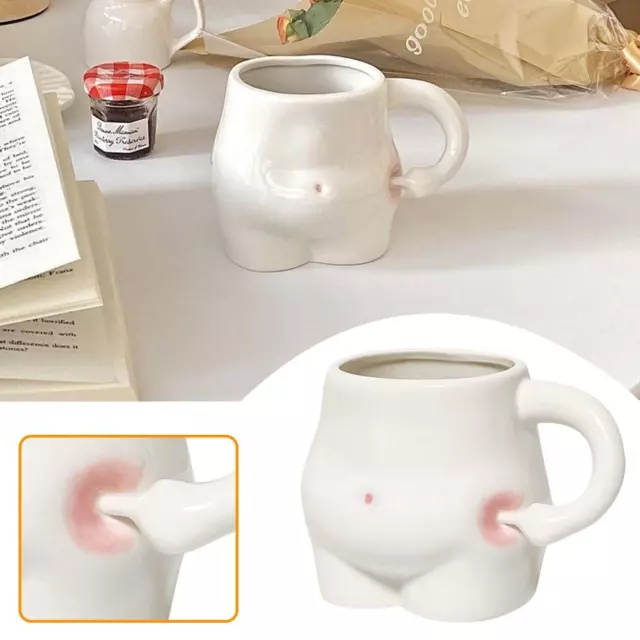 Fat Belly Mug Niedliche Keramiktasse Original handgefertigte Kaffeetasse mit Han