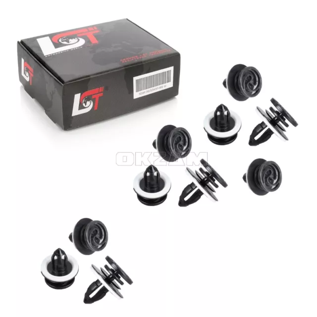 10x TÜRVERKLEIDUNG CLIPS BEFESTIGUNGS CLIP für AUDI A3 S3 8P / A4 RS4 8E