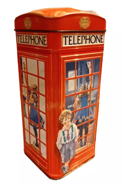 Churchills Heritage Of England Telephone Kiosk Money Box Tin 2000 - Collectable