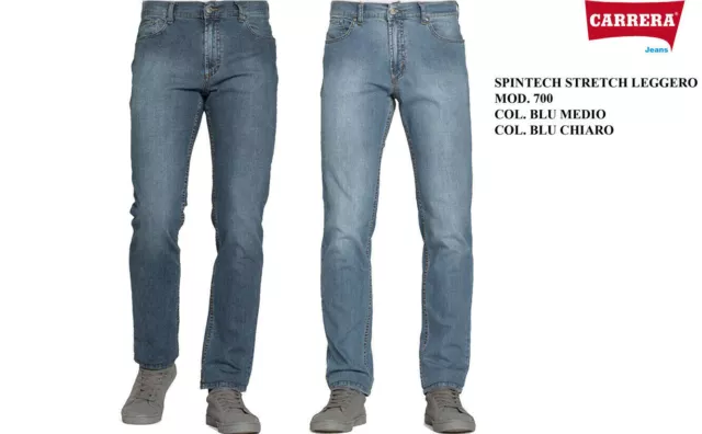 Jeans Uomo Carrera Art. 700 Spintech Elastico Tg. 46-48-50-52-54-56-58-60