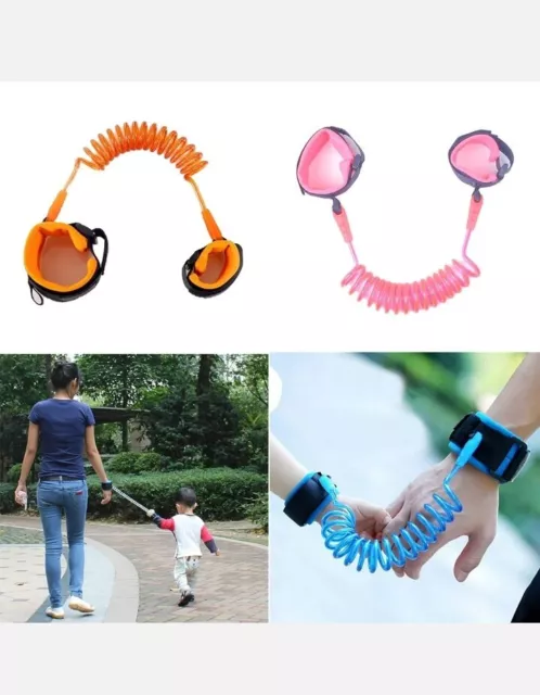 US Anti-Loss Strap Wrist Link Hand Harness Leash band Safety Toddlers Child Kid