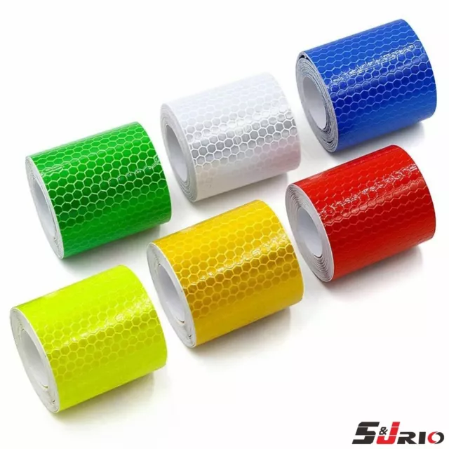Safety Caution Reflective Warning Tape Sticker self adhesive tape 5cm×300 cm