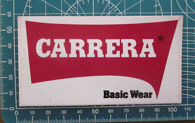 CARRERA BASIC WEAR  ADESIVO STICKER VINTAGE NEW ORIGINAL 