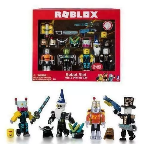 Roblox Robot Riot 4 Figure Pack Mix & Match Set Action Figure Toys Kids Gifts S2