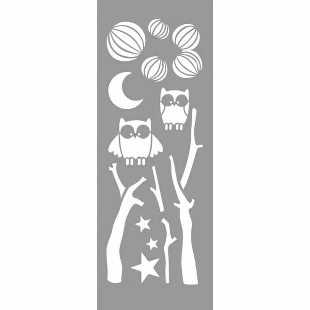 Stencil 15 X 40 CM Owl