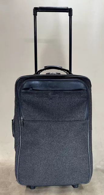 Hartmann Charcoal Tweed 22” Upright Expandable Wheeled Carry On Suitcase