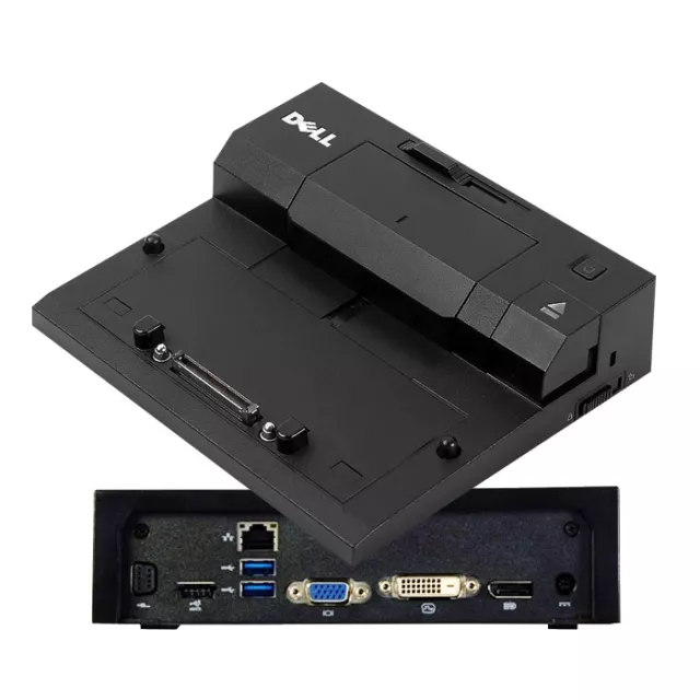 Dell E-Port Replicator mit USB 3.0 | Modell K07A | Typ K07A002 mit Docking Space 2