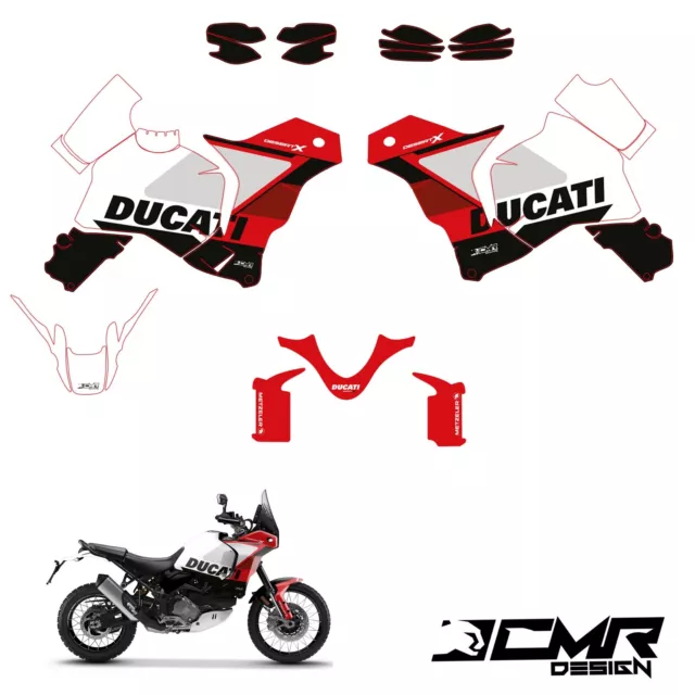 Set Graphiques Adhésifs Ducati Desert X Rally Version Factory Enduro 2022