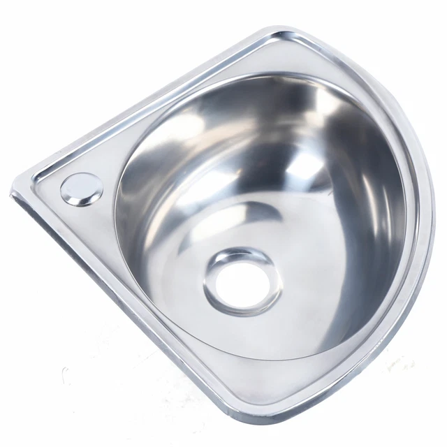 SINGLE TRIANGLE WASH Basin Corner Sink Mini Bar Sink Stainless Steel