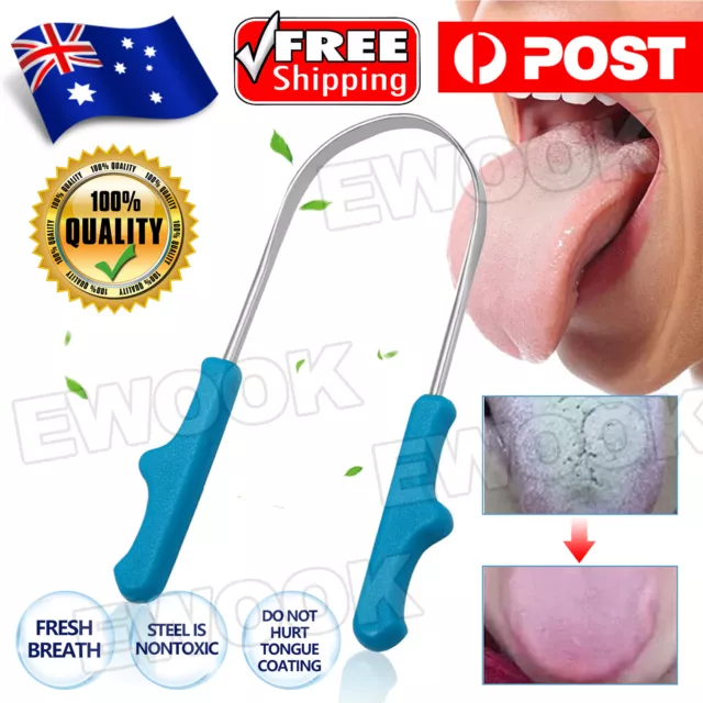 Scraper Breath Bad Pure dental care oral tounge cleaner Stainless Steel tongue