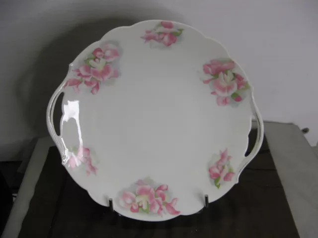 Ancien plat à tarte en porcelaine de Limoges TRESSEMANN & VOGT vers 1920