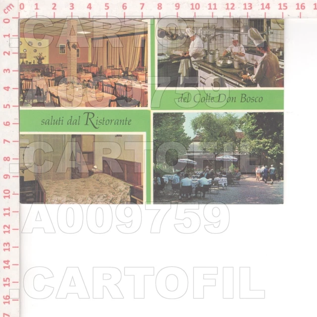 A9759 Asti 1960 Castelnuovo Don Bosco Albergo Del Colle Faccio Cuoco Vedute