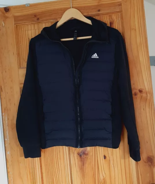 * Adidas Varilite Hybrid * Lightly Down Quilted Zip Up Hoody Jacket * 36-38"