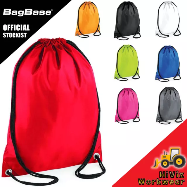 BAGBASE Budget Gymsac Gym Training Sports PE Water Resistant Drawstring bag