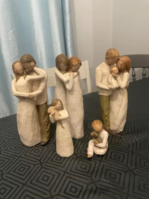 Willow Tree Figurines x5 (plus 2 damaged) Susan Lordi