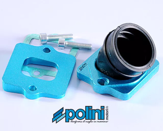 215.0436 Collettore Aspirazione Polini Con Rialzo Derbi Gp1 50 2001-2003