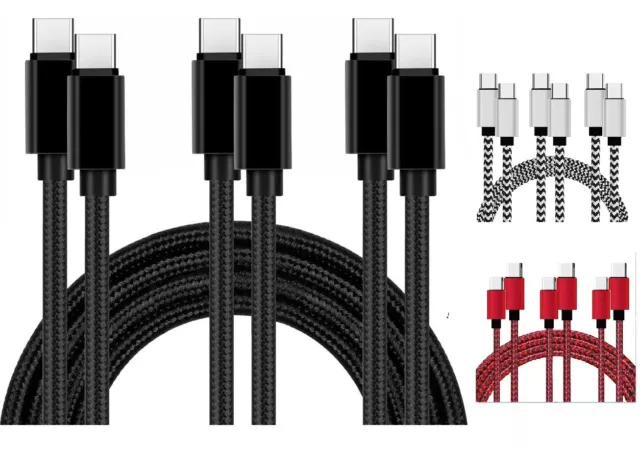 USB C To USB C Fast Charger 2m PD 60W Dual Type C Charging Data Sync USB Cable