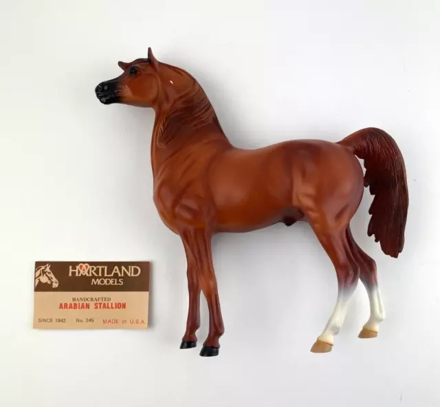 Hartland Arabian Stallion 245 Chestnut  - Diamond Dust - 9" Model Horse Figure