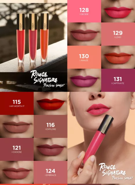 Rouge à levres Signature Matte Lipgloss L'Oréal