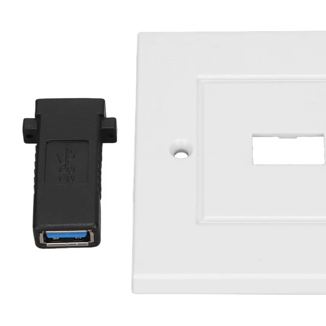 Receptacle Outlet Wall Plate Professional 85x85mm Socket Face Panel For Office
