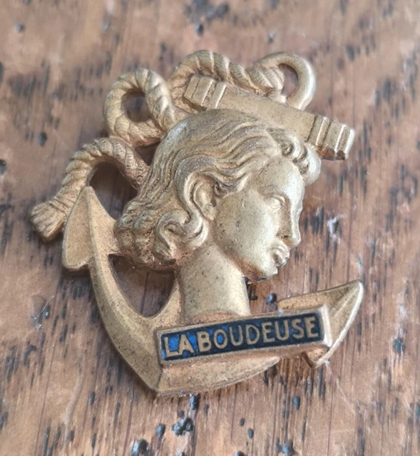 Insigne Marine Aviso Dragueur GAZELLE / A Augis Lyon / S157 (France)