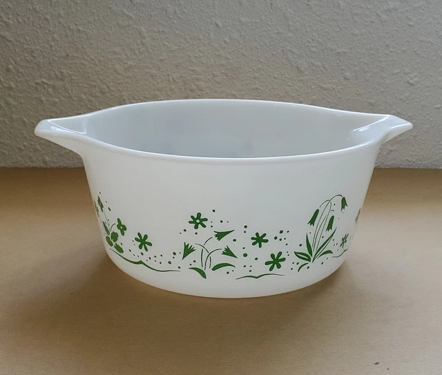 PYREX Bride's Casserole Spring Green 1961 Bridal Promotional, No Lid