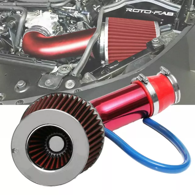 3'' Car Cold Air Intake Filter Induction Pipe Power High Flow Hose System Kit UK