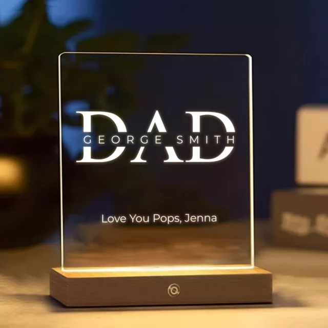 Personalised Dad Gift Birthday Day Fathers For Daddy Gifts Him for Grandad Son