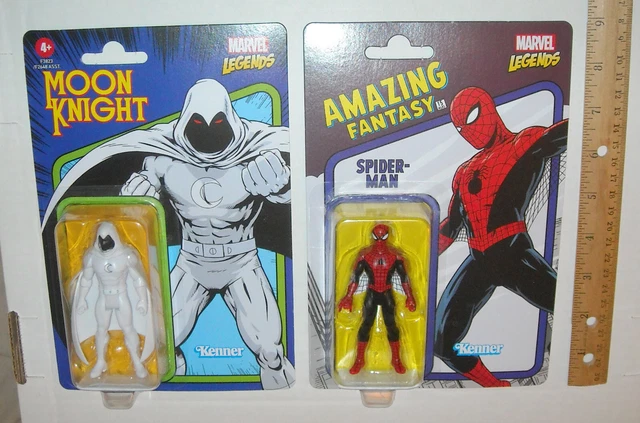 Marvel Legends 3.75" Scale Lot Amazing Fantasy #15 SPIDER-MAN & MOON KNIGHT 2022